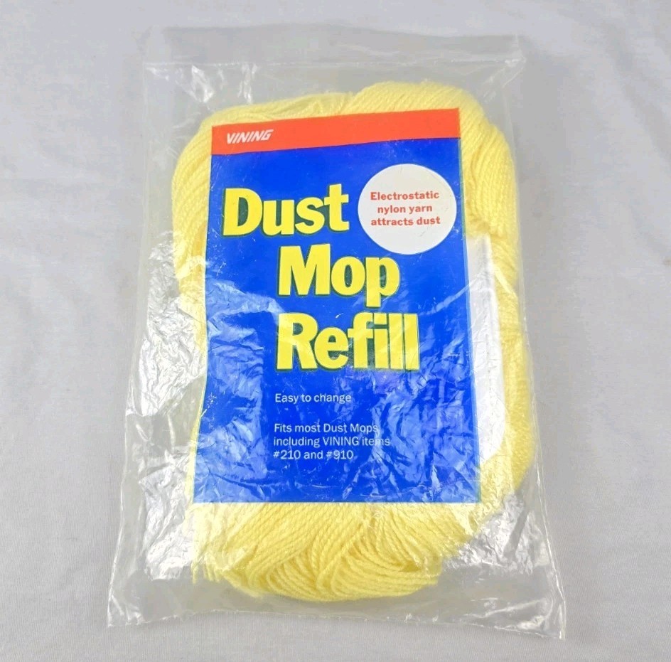 Vintage Vining Dust Mop Refill Fits Model #210 #910 Electrostatic Nylon Yarn NEW gallery