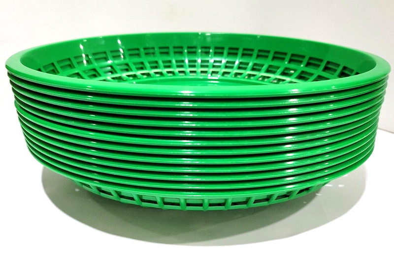 12Pack Plastic Picnic Style Serving Trays Reusable Subway Fast Food Baskets gallery