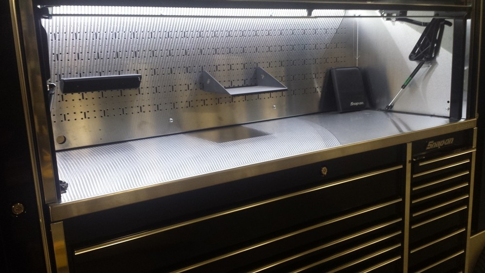 Super Bright Magnet LED Light Workbench Toolbox Auto Shop Under Cabinet Black
