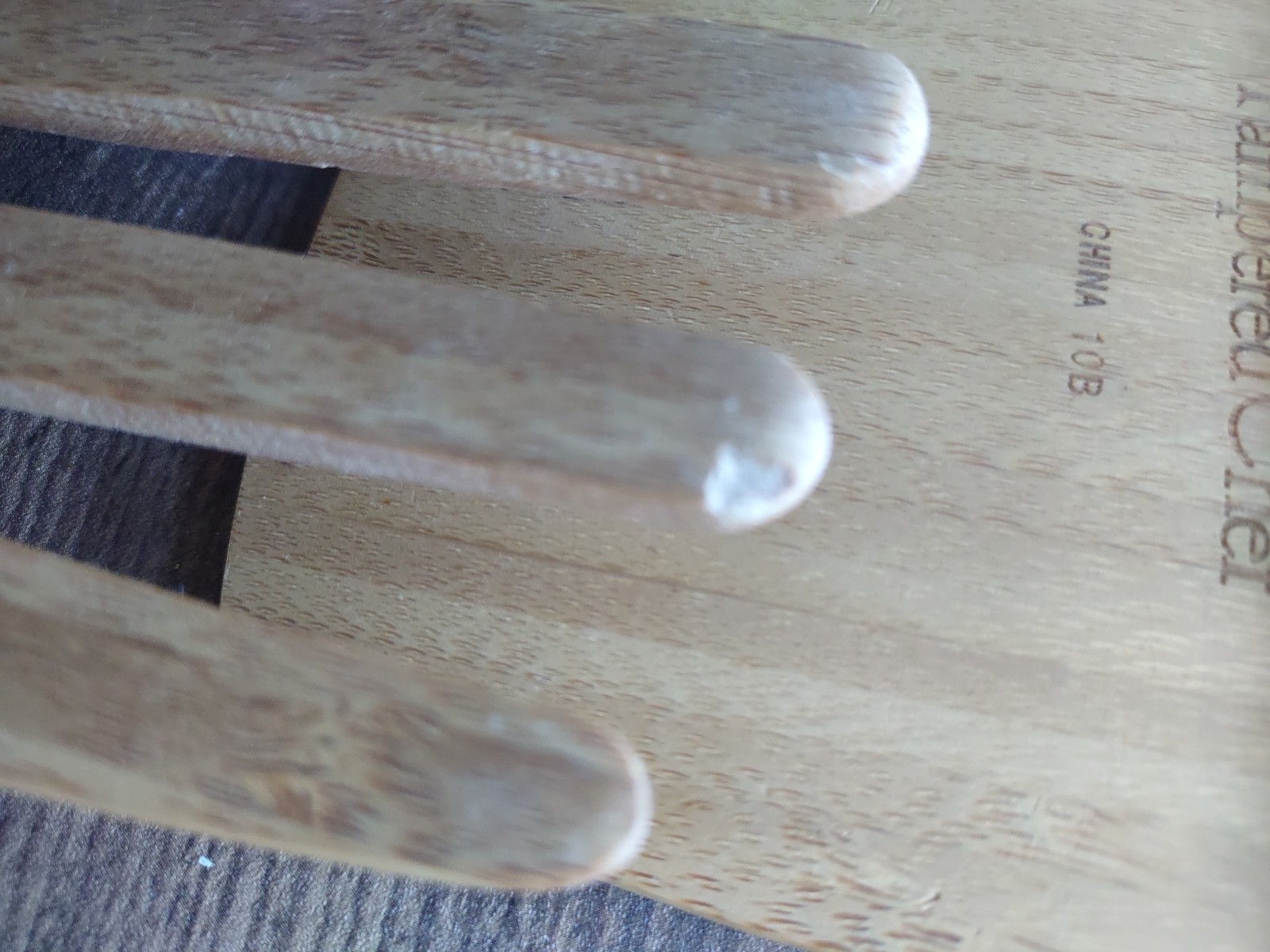 PAMPERED CHEF Wooden Bamboo Kitchen Salad Hands/ Tongs Claw Style Set #2288 gallery