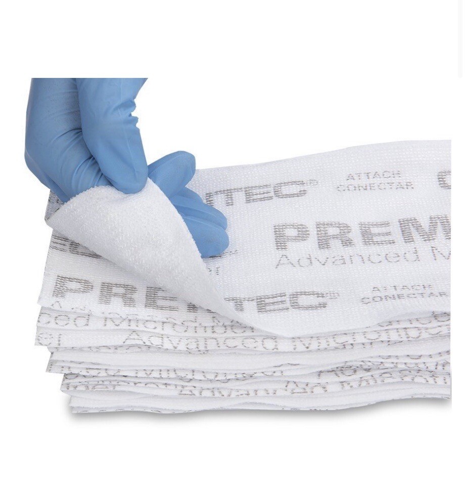 (120) Contec PRMM0001 Premira II With Microfiber 19in x 5in Microfiber Mop lot gallery
