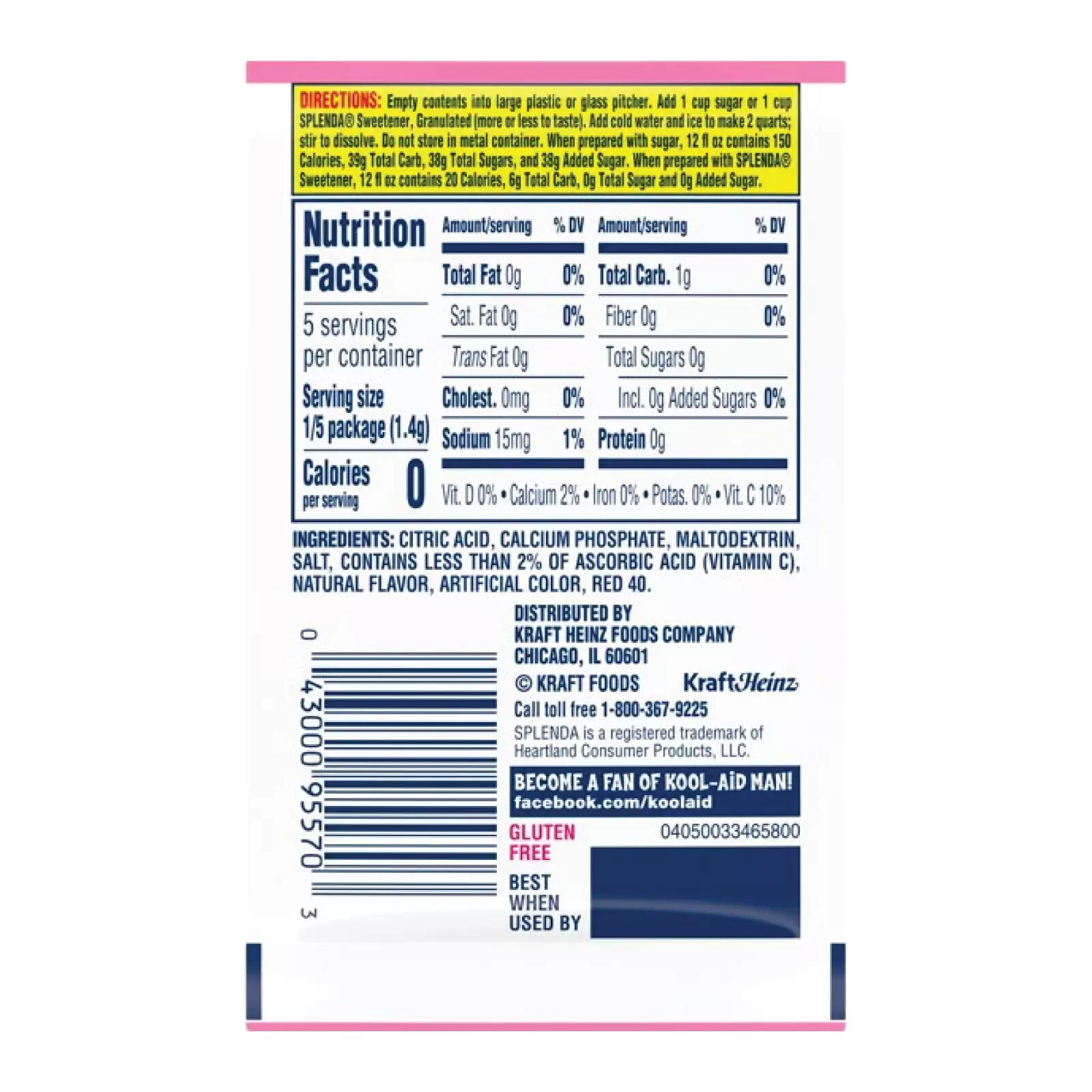 Full Box 48x Packets Kool-Aid Pink Lemonade Soft Drink Mix | Caffeine Free | gallery