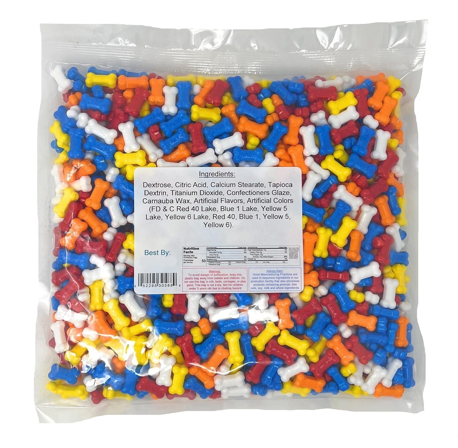 Candy Bonz, Assorted Dog Bone Shaped Candy 3, 2 lb bags (6 lbs) ~ YANKEETRADERS® gallery