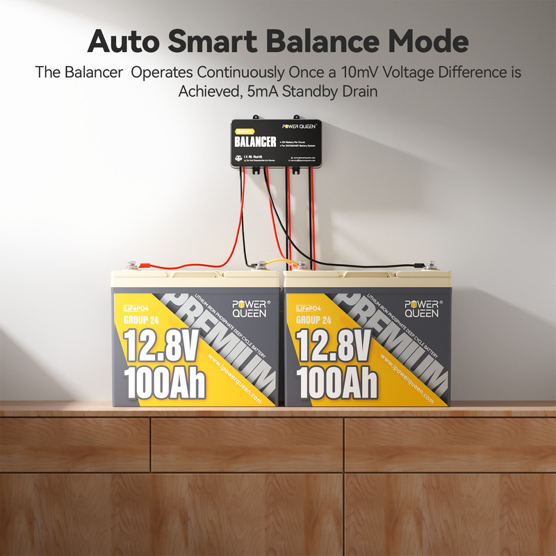 PowerQueen Battery Balancer Equalizer for 24V/36V/48V Bank LiFePO4/Lead Acid/Gel gallery