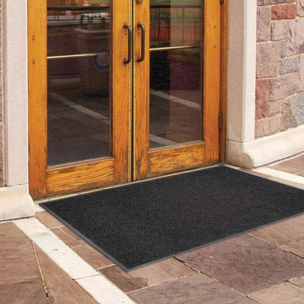 Enviroback Charcoal 60 In. X 36 In. Recycled Rubber/Thermoplastic Rib Door Mat gallery