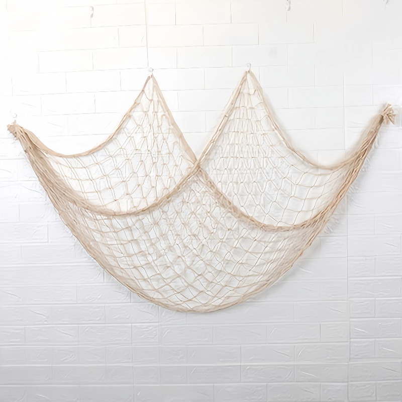 1pc Beach Theme Fish Net Party Decoration 39x79in Home Bedroom Decor - NEW gallery