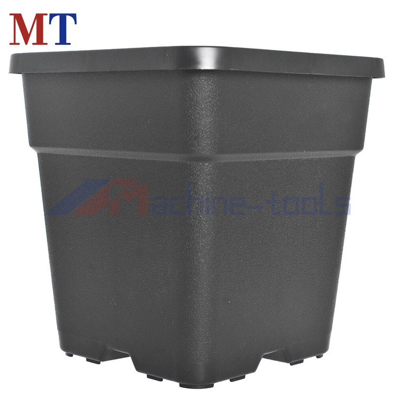 Re-Usable 10 Pack 2 Gallon Square Black Nursery Pot Plastic Plant Flower Pots gallery