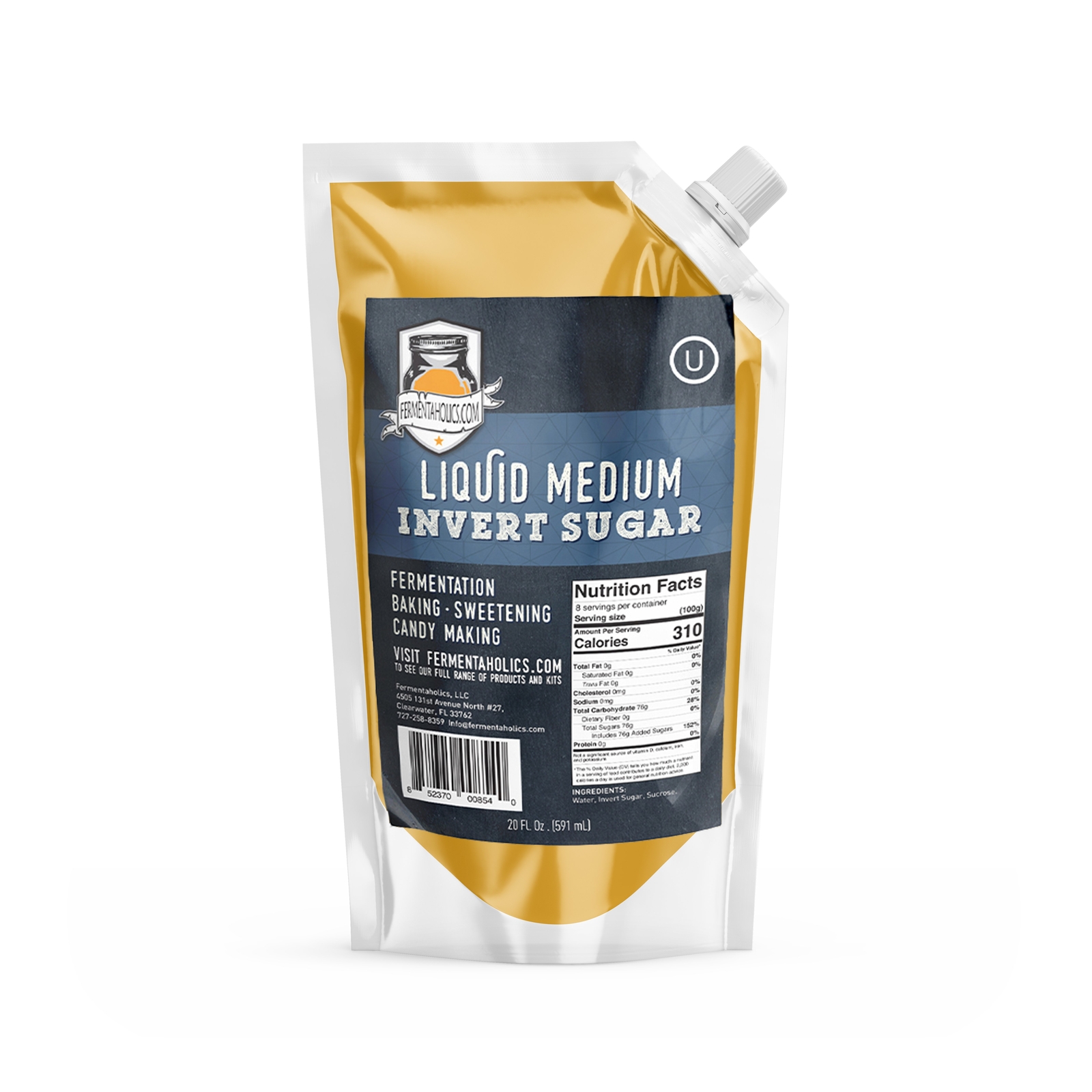 Fermentaholics Liquid Invert Sugar Syrup 20 fl oz Pouch - Baking, Ice Cream gallery