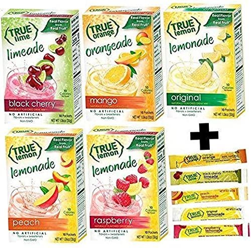 True Citrus Flavored Drink Concentrate Variety Pack Natural Fruit Enhancer 80g gallery