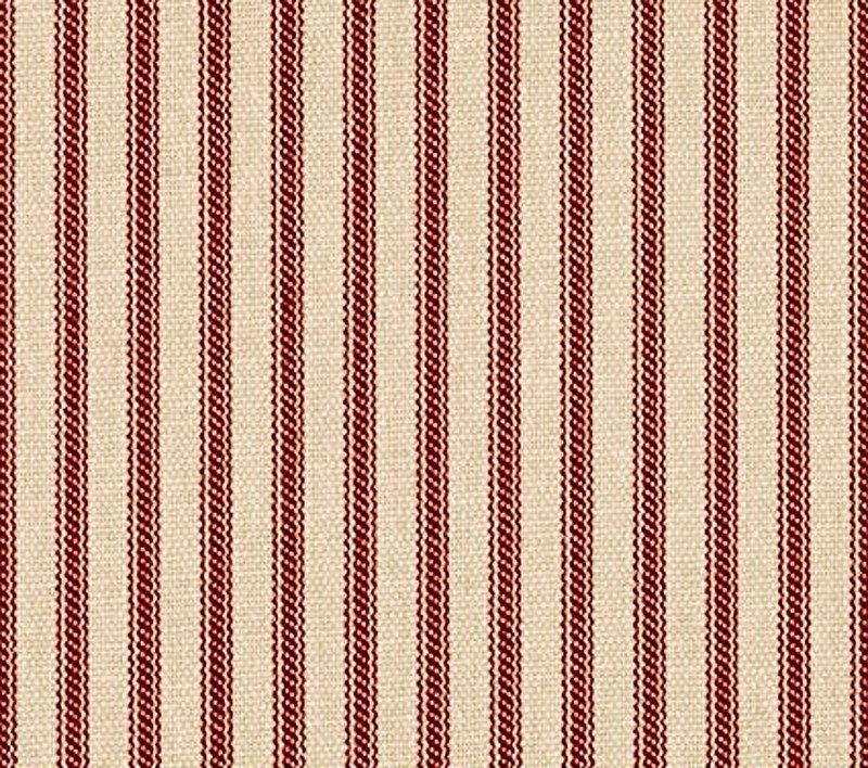 Red Ticking Stripe Table Runner Christmas Home Decor Centerpiece Vintage Linens gallery