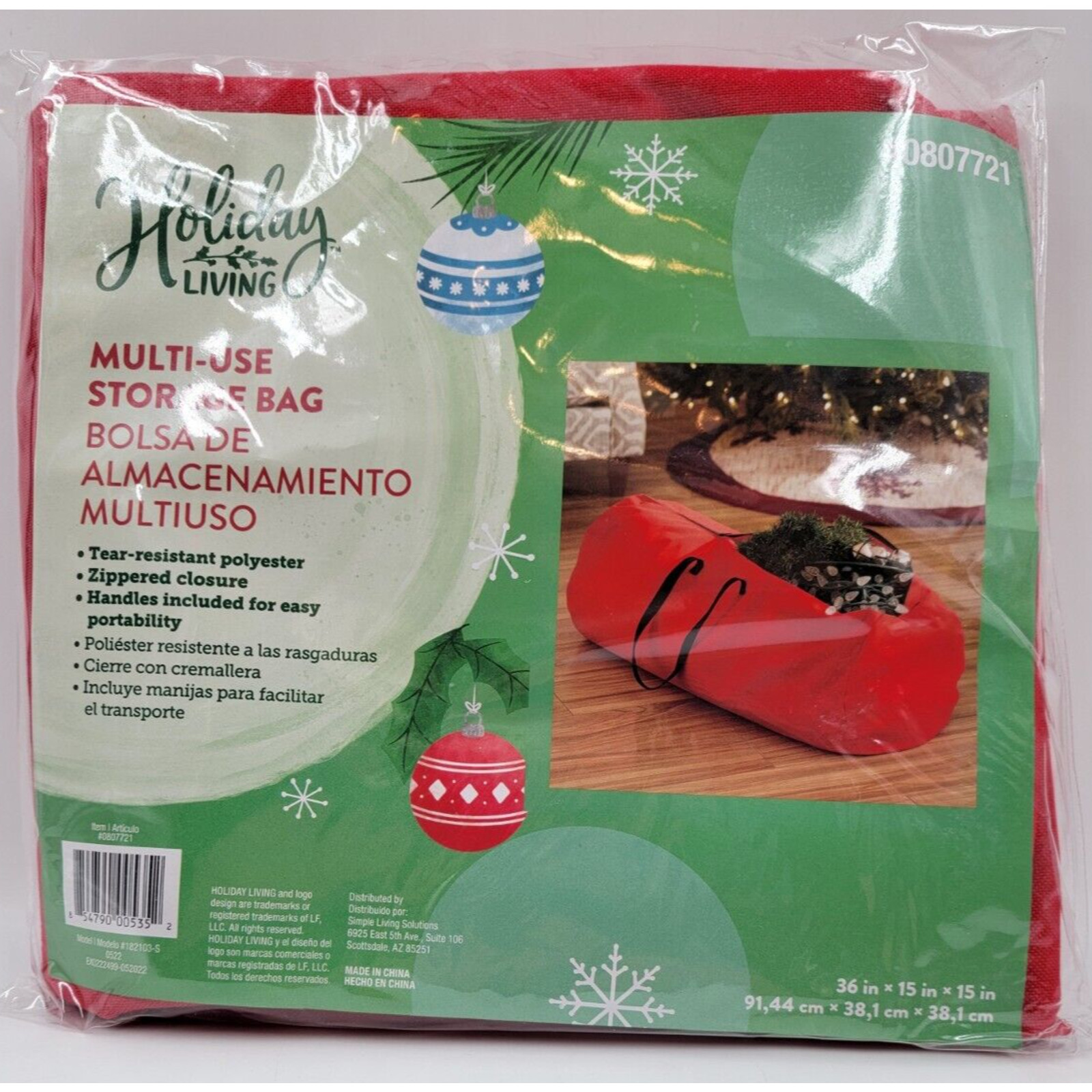 Holiday Living Large All Purpose Multi-use 27 Gallon Storage Bag Christmas Tote gallery