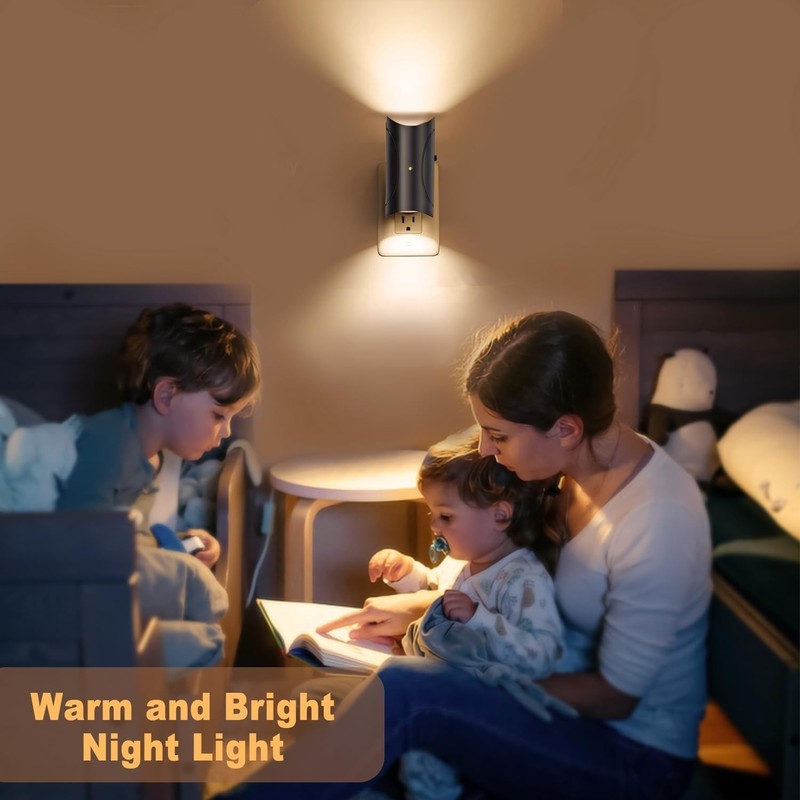 Aora Night Light, Plug-in Wall Mount with Dusk to Dawn Sensor, Set ... Fast Ship gallery