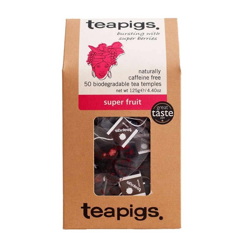 50 Count Caffeine-Free Super Fruit Tea Bags with Hibiscus & Whole Fruit gallery