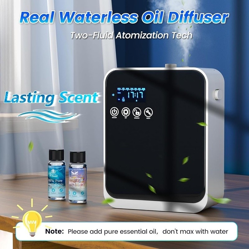 Waterless Essential Oil Diffuser Smart App Control Aromatherapy Timer 1000 Sq Ft gallery