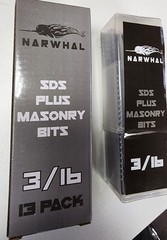 Narwal SDS Plus 3/16 Inch Masonry Drill Bits (13 Pack – Industrial Grade 6 Inch