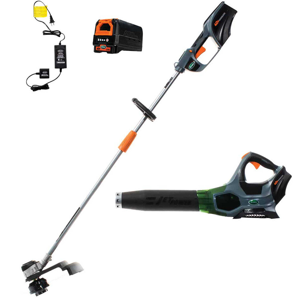 Scotts 40 Volts Cordless Handheld Leaf Blower & String Trimmer Combo gallery
