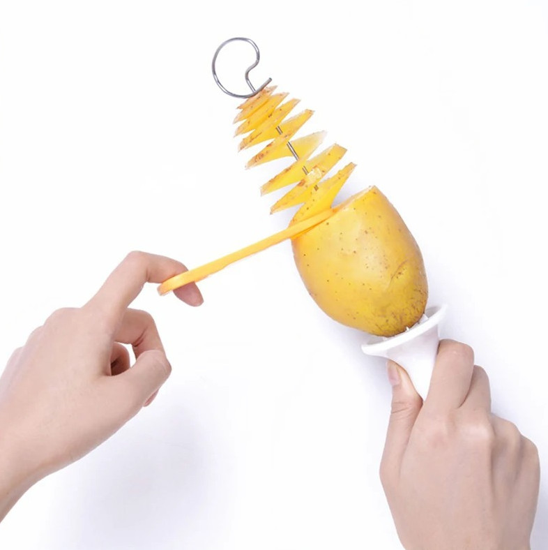 6pcs Spiral Potato Cutter – Creative Twisted Slicer for Potatoes & Vegetables gallery