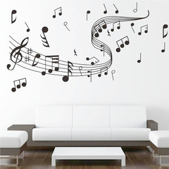 Music Wall Art, Notes Notation Sticker Decals, Home Removable Vinyl Mural Decor