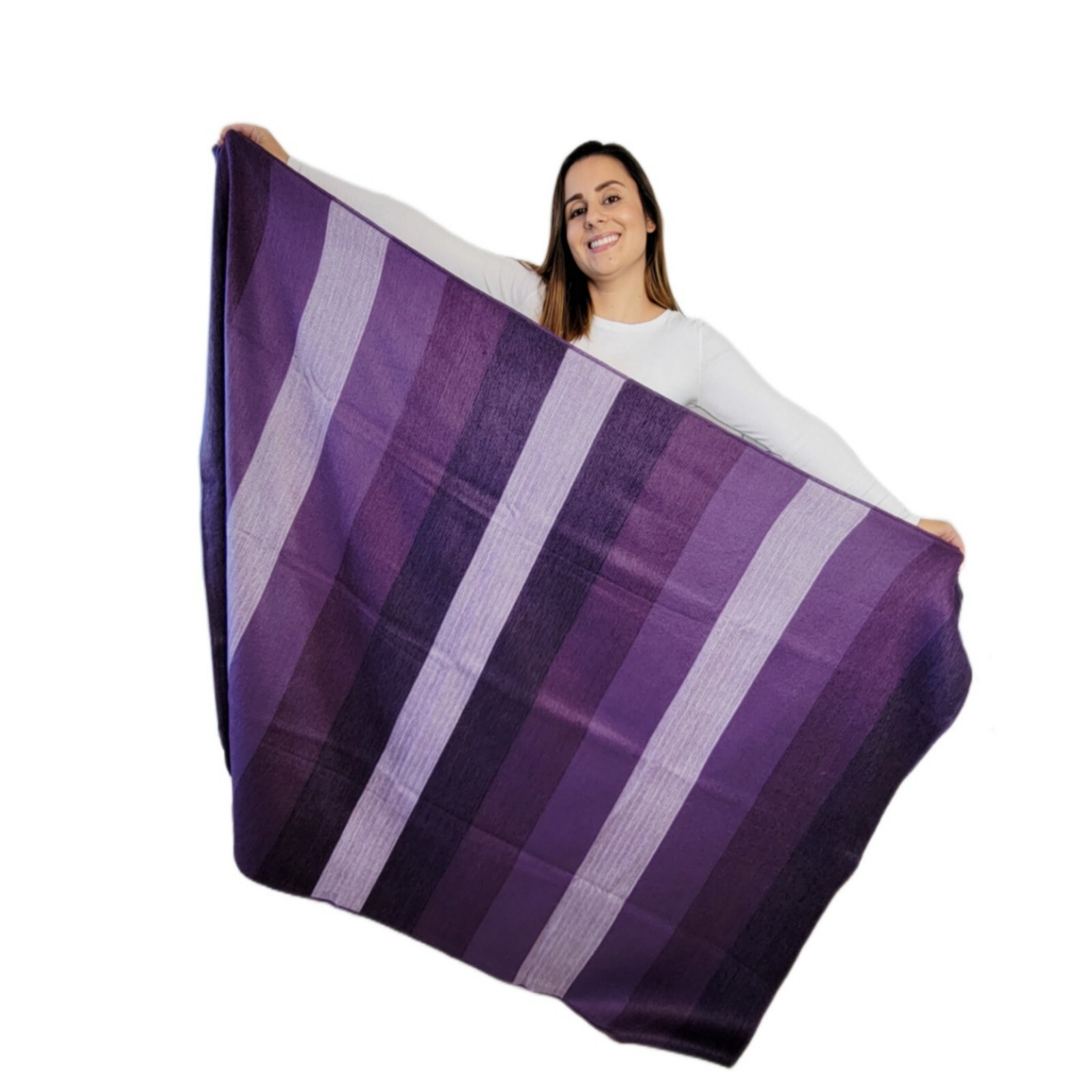Super Soft Purple Alpaca Wool Blanket Queen Bed Sofa Throw gallery