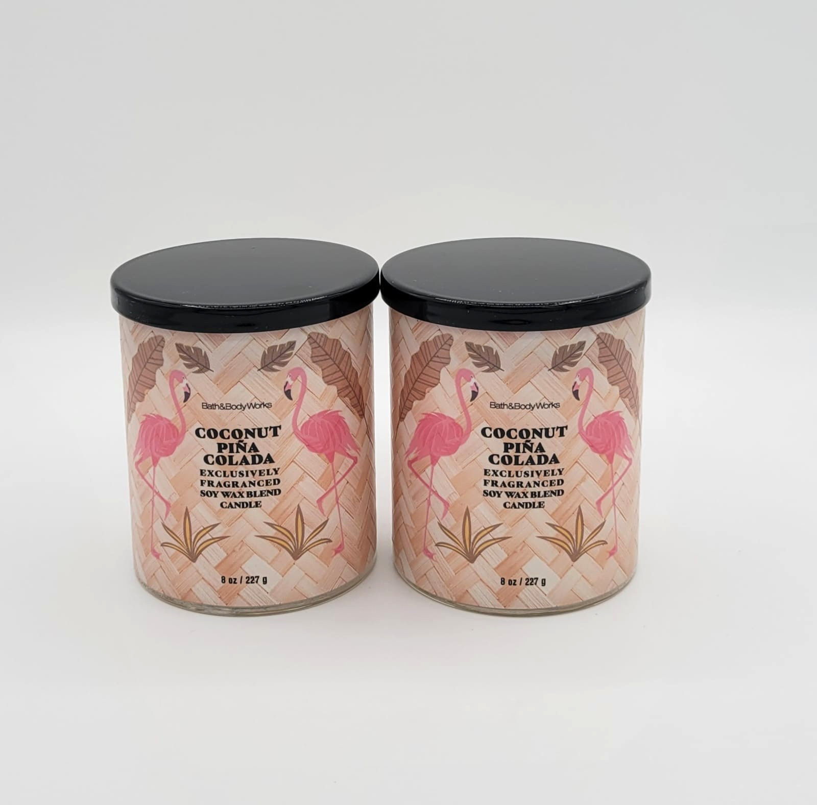 Bath & Body Works Coconut Piña Colada Single Wick Scented Candle 8 oz Set of 2 gallery