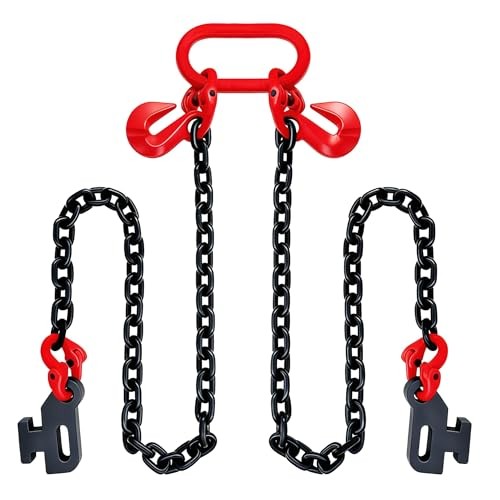Shipping Container Loading Chain(1/2" x 5'),G80 with Double Locking Safety, gallery