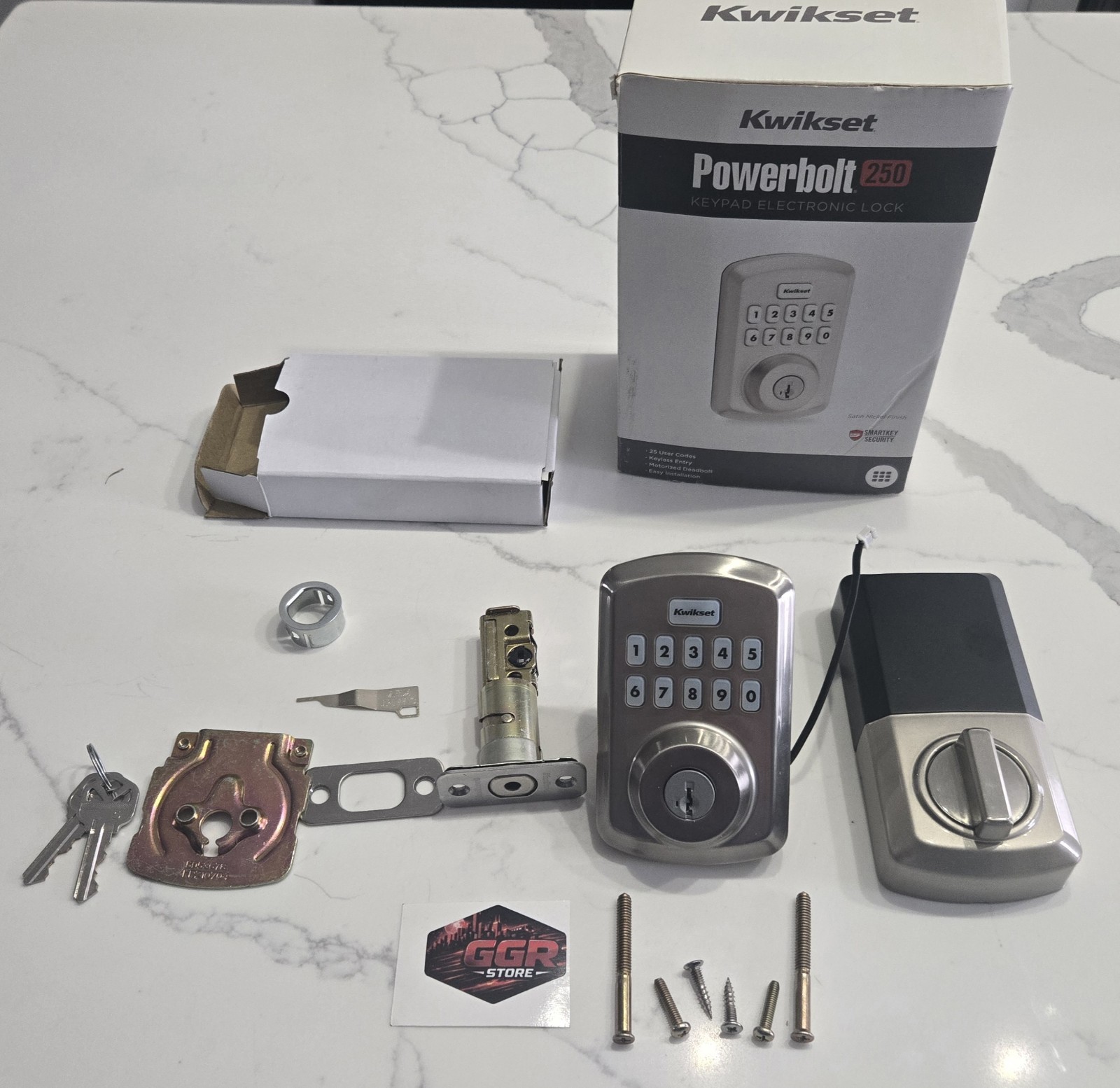 Kwikset Powerbolt 250 10-Button Keypad Satin Nickel Transitional Deadbolt gallery