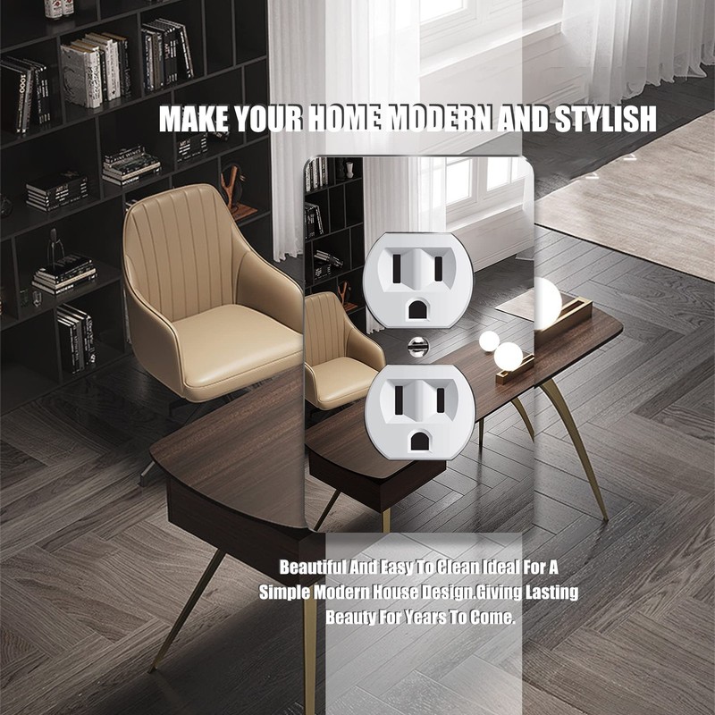 Mirror Light Switch Plates Double Hole Outlet 4.72 X 2.91 Switch Light Cover D gallery