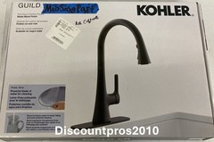 KOHLER Guild Pull-Down Kitchen Sink Faucet – Black K-R33912-BL – Missing Parts