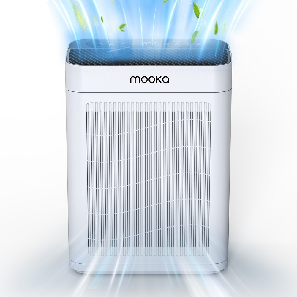 MOOKA Air Purifiers for Home Large Room Up to 2200 Sq Ft Dual Intake Air Cleaner