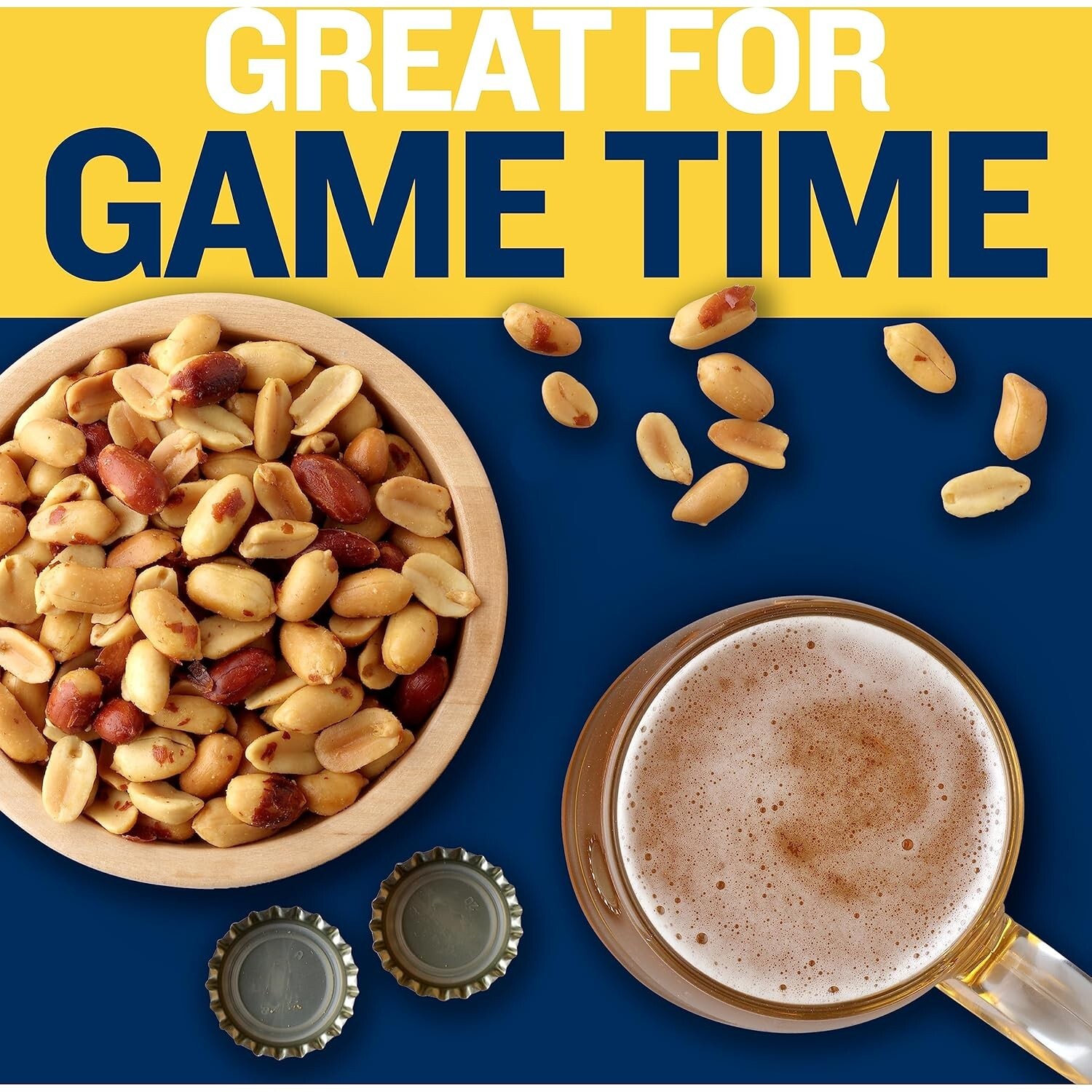 PLANTERS Salted Cocktail Peanuts, Party Snacks, Plant Based Protein 16oz 1 gallery