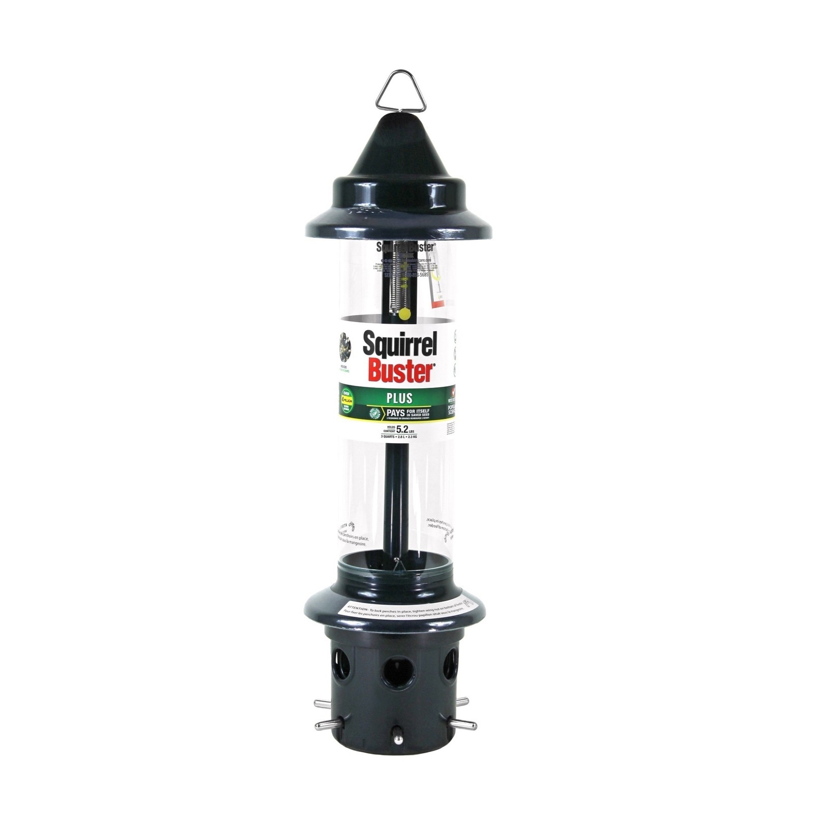 Brome 1024 Squirrel Buster Plus Wild Bird Feeder with Cardinal Perch Ring gallery