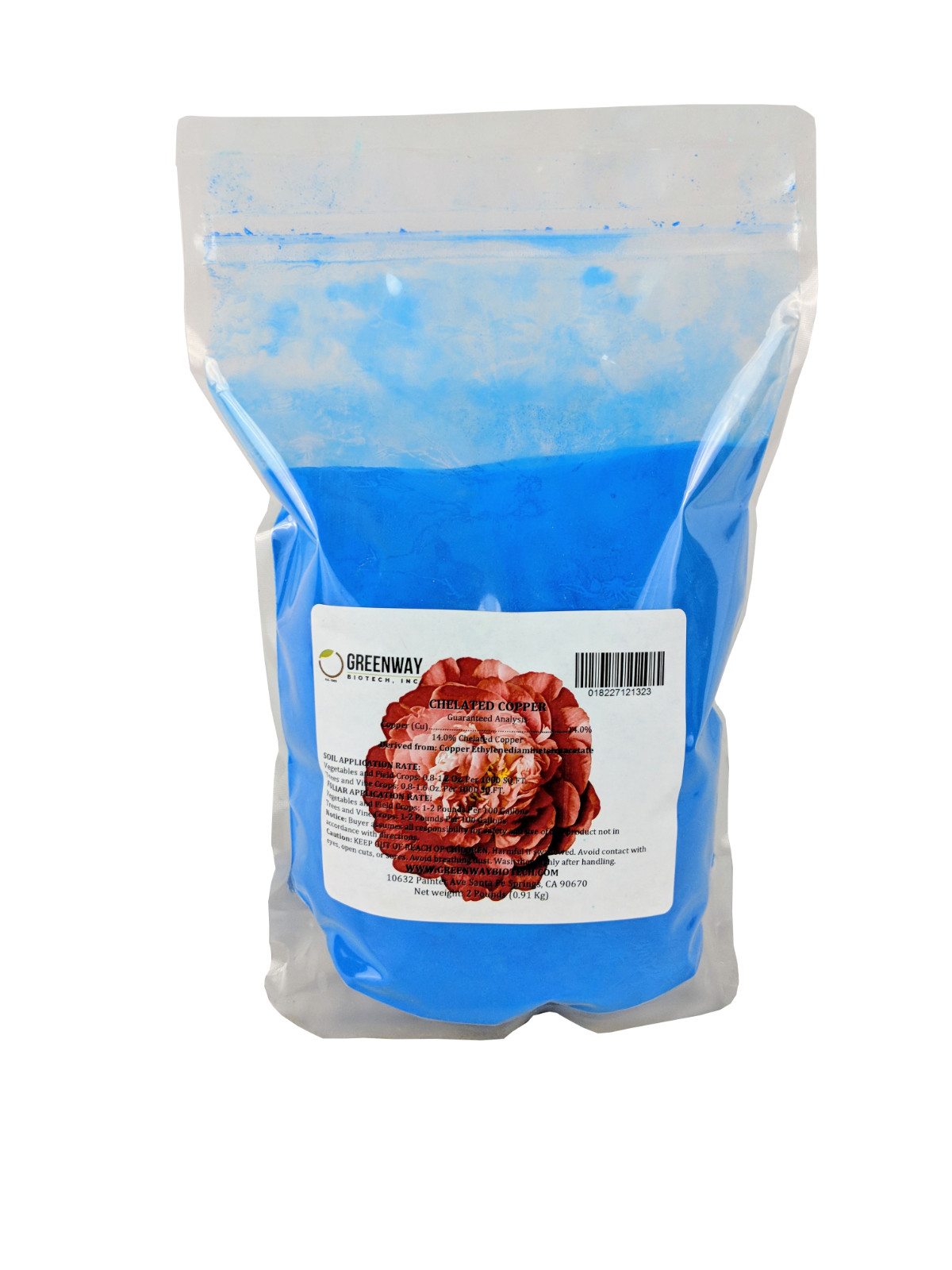 Chelated Copper EDTA Fertilizer 14% Copper Hydroponics & Soil Suitable 2 Pounds gallery