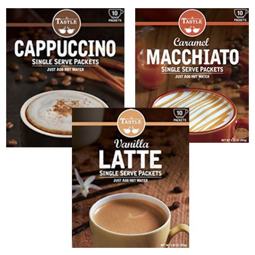 Cafe Tastle Single Serve Flavored Coffee, Single Serve Coffee Packets 3 Flavors gallery