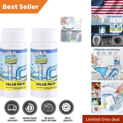 Wild Tornado Sink & Drain Cleaner Powder – 2PCS for Odor Elimination