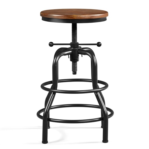 Industrial Bar Stool Swivel Bar Stool Round Metal Stool Counter Height Stools gallery