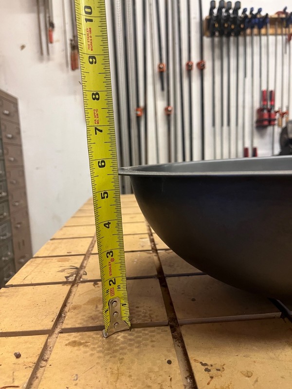 OVAL SOLID BRASS SINK, NEVER INSTALLED. HAND HAMMERED, HIGH QUALITY. gallery