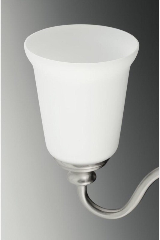 Progress Lighting P300024-009 Wander 1-Light Bath Wall Sconce in Brushed Nickel gallery