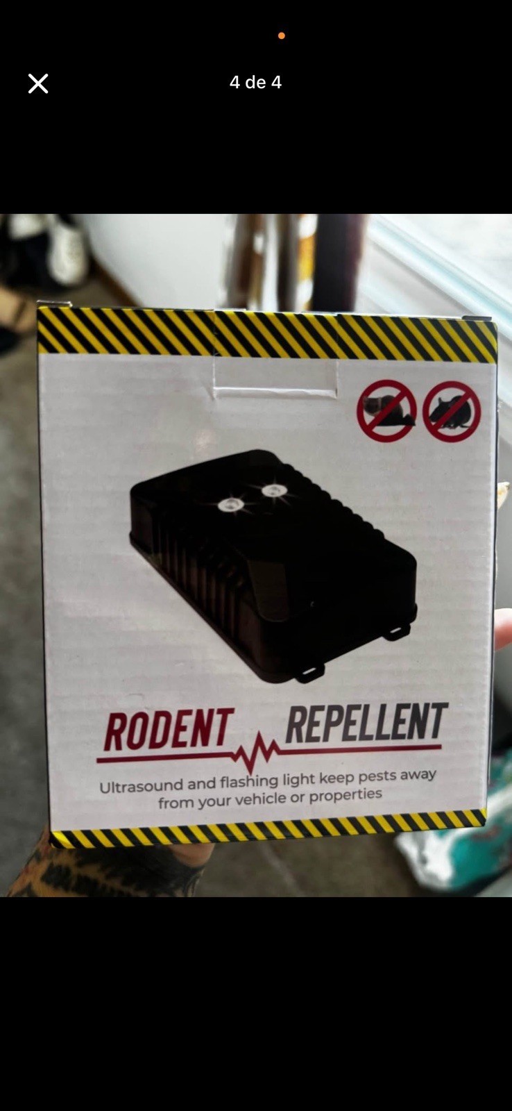 2PACK Ultrasonic Rodent Chaser Rechargeable Animal Repeller Pest Control Device gallery