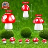 60pcs Mini Resin Mushrooms for Crafts 0.7" 0.5" 0.4" Tiny Fairy Garden Decor Lit gallery