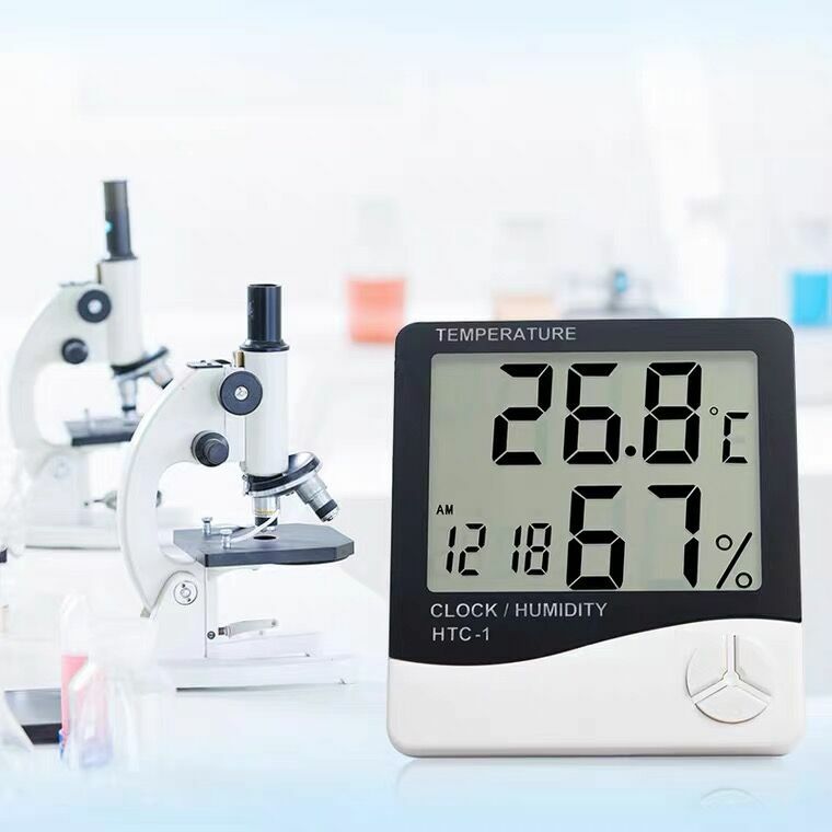 TECHTONGDA Hot Sale 1 PC Indoor Digital LCD Temperature Humidity Meter Clock gallery