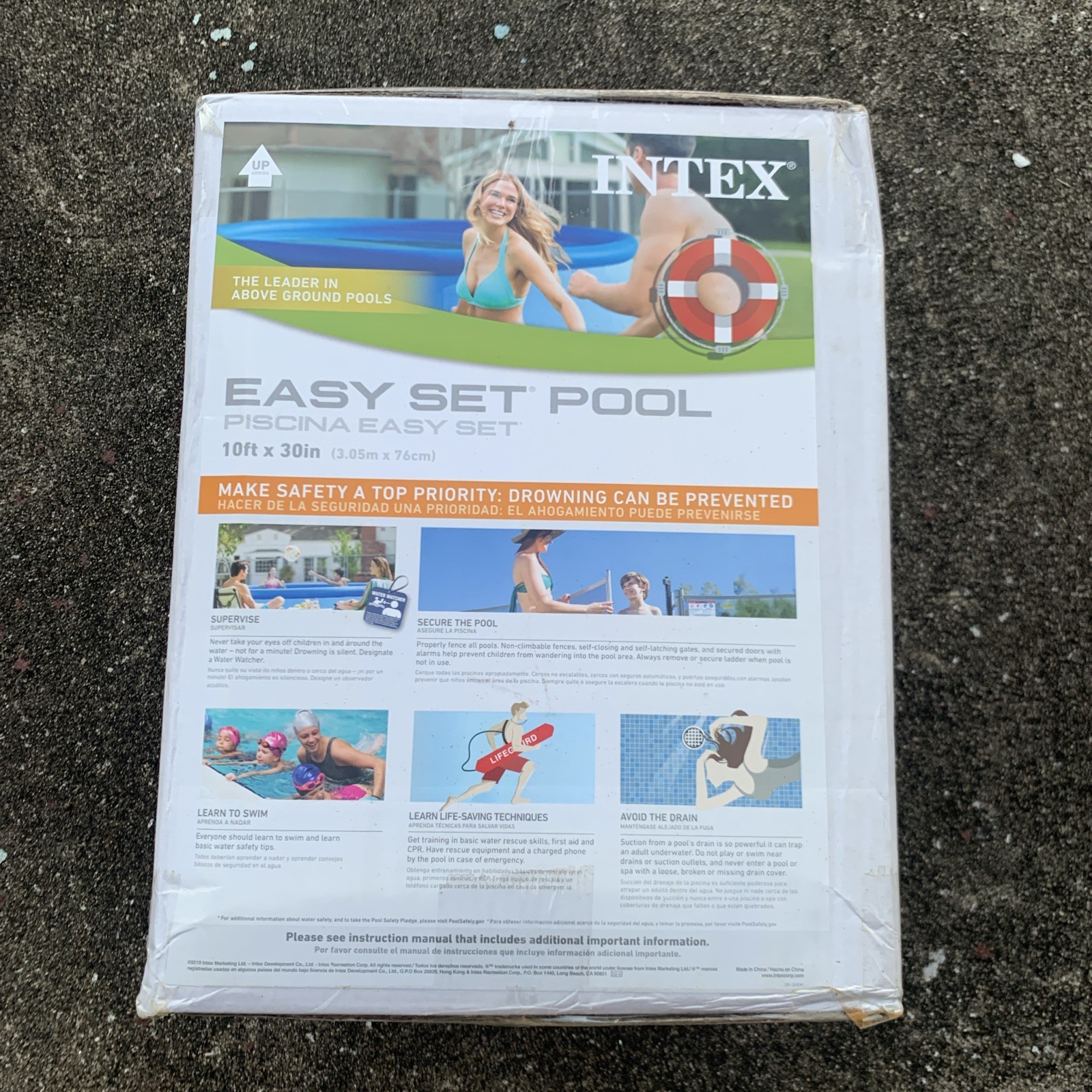 Intex 10 x 30 Easy Set Above Ground Inflatable Family Swimming Pool w/o Pump gallery