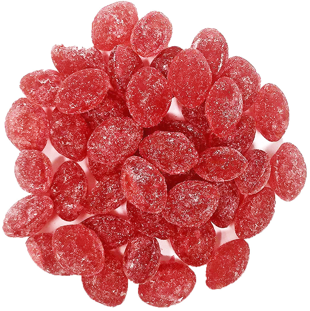 Cherry Natural Sanded Candy Drops | Claeys Old Fashioned Hard Candy Bulk gallery