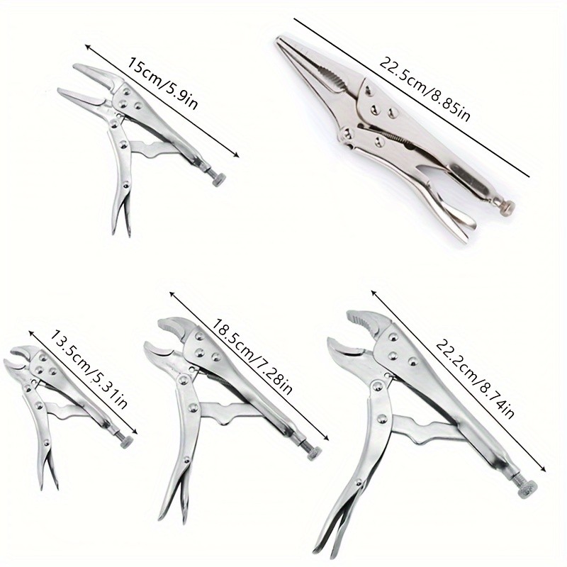 5-Piece Locking Pliers Set Pliers Tool Set Vice Grips with Chrome-vanadium Steel gallery