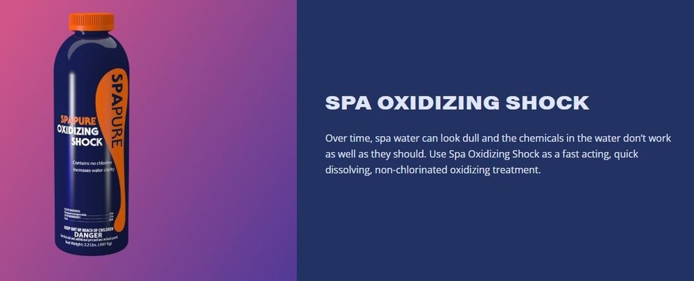 SpaPure Oxidizing Shock 2.2lb Increases Water Clarity C002476-CS20B3
