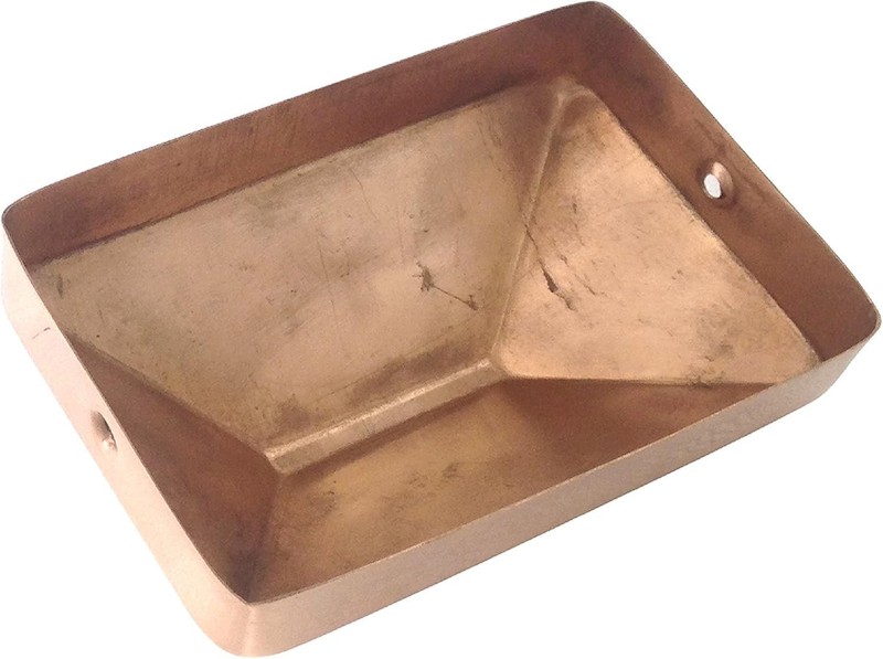 4X6 Hammered Copper Pyramid Post Caps (5-Pack) - Extended Lip - Solid Copper - W gallery