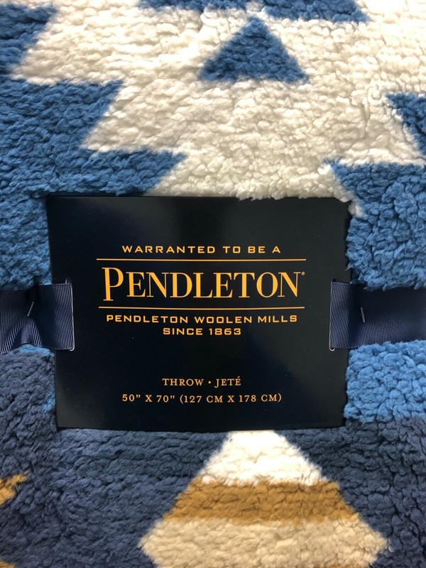 Pendleton Eagle River Multicolor Sherpa Throw Fleece Blanket Southwest Aztec gallery