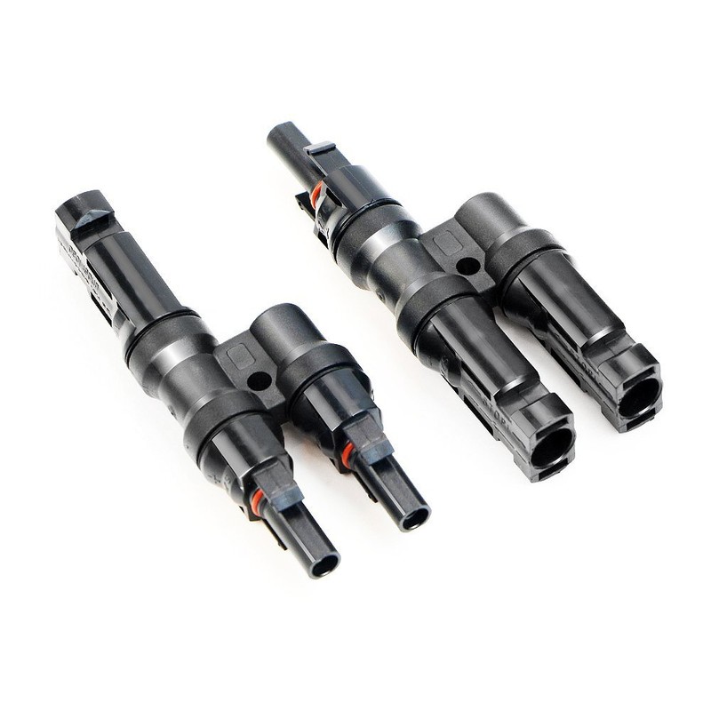 Solar Panel Y Branch Cable Connection Panel Parallel Connector MMF+FFM One Pair gallery