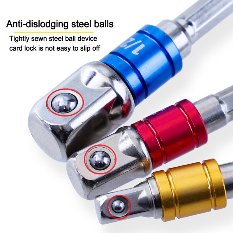 Screwdriver Bit Socket Rod Quadrilateral Head 6Pcs Imperial Hexagonal Shank gallery
