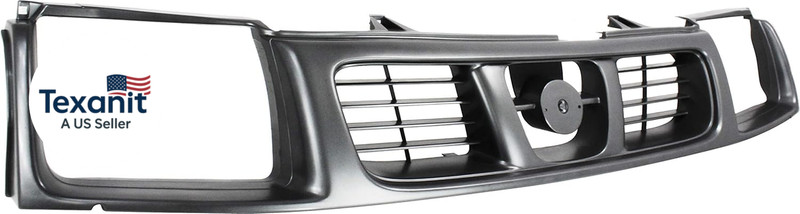 Grille Assembly Compatible with 1998-2000 Nissan Frontier Black Shell and Insert gallery
