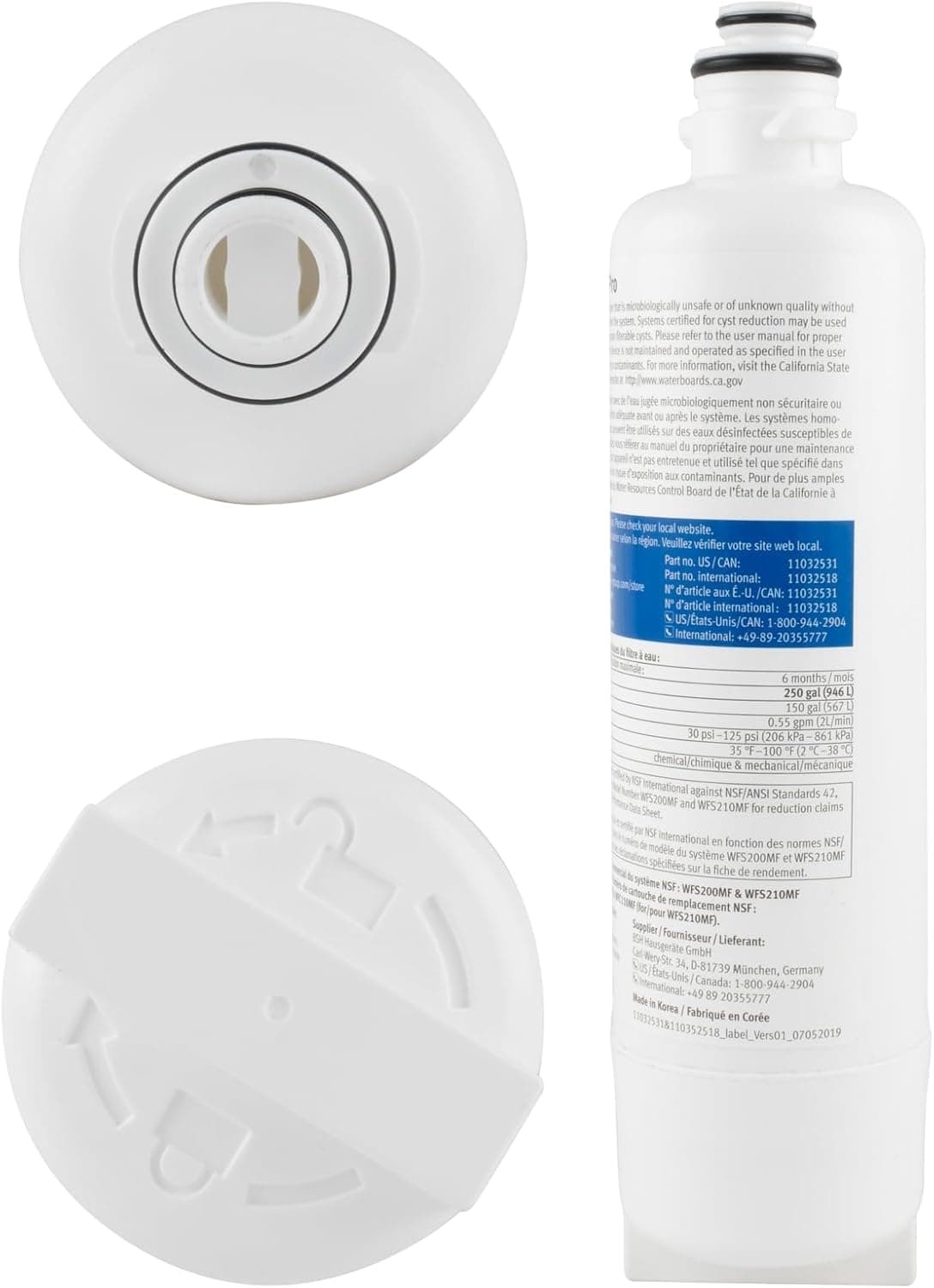 3 Refrigerator Water Filter Bosch Ultra Clarity Pro BORPLFTR50 11025825 11032531 gallery